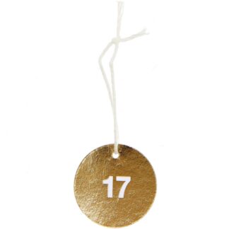 Rico Design Paper Poetry Adventskalenderanhänger 24 Stück Gold*