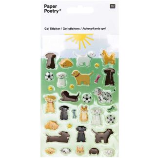 Rico Design Paper Poetry Gelsticker Hunde*