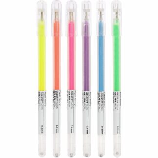 Rico Design Paper Poetry Gelstifte Neon mehrfarbig 0,8mm 6 Stück Multicolored*