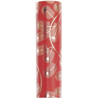 Rico Design Paper Poetry Geschenkpapier Tannenzweige 200x70cm 80g/m2 Rot*