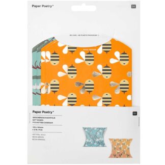 Rico Design Paper Poetry Geschenkschachteln Bienen & Blüten 12x18cm 4 Stück*