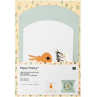 Rico Design Paper Poetry Geschenkschachteln Bunny Hop Happy Easter 6 Stück*