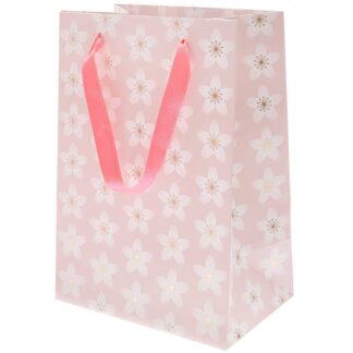 Rico Design Paper Poetry Geschenktüte Kirschblüten rosa 18x26x12cm*