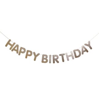Rico Design Paper Poetry Girlande Happy Birthday Glitter Gold*