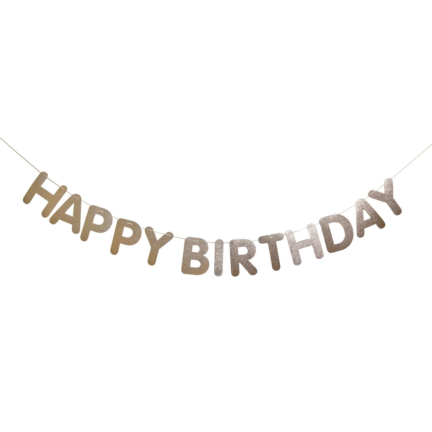 Rico Design Paper Poetry Girlande Happy Birthday Glitter Gold*