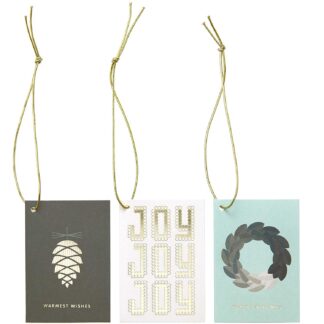 Rico Design Paper Poetry Kärtchenanhänger Christmas grün 6 Stück*