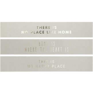 Rico Design Paper Poetry Papierstreifen Home grau 7x42cm 3 Stück*