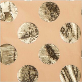 Rico Design Paper Poetry Seidenpapier natur Punkte gold 4 Bogen Hot Foil*