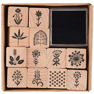 Rico Design Paper Poetry Stempelset Blumen 2x2cm*