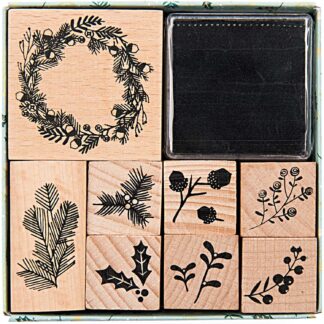 Rico Design Paper Poetry Stempelset Classical Christmas incl. Stempelkissen 8 Stück*