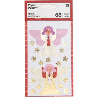 Rico Design Paper Poetry Sticker Engel 4 Blatt*