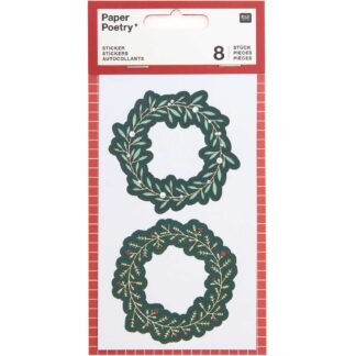 Rico Design Paper Poetry Sticker Kränze 4 Blatt*