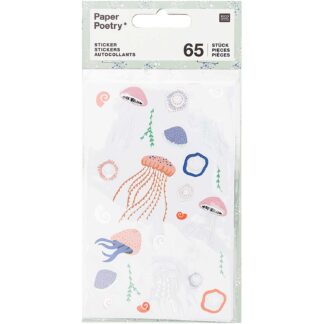 Rico Design Paper Poetry Sticker Mermaid Quallen 65 Stück*