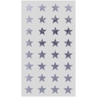 Rico Design Paper Poetry Sticker Sterne silber 13mm 4 Bogen*