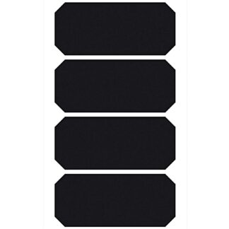 Rico Design Paper Poetry Tafelfolien Sticker Etiketten schwarz 4 Stück Schwarz*