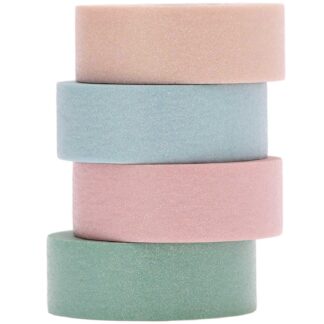 Rico Design Paper Poetry Tape Set Glitter pastell 15mm 5m 4 Stück*