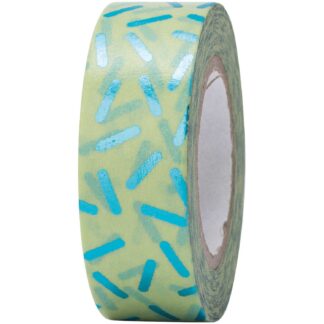 Rico Design Paper Poetry Tape Stracciatella türkis 15mm 10m Hot Foil*
