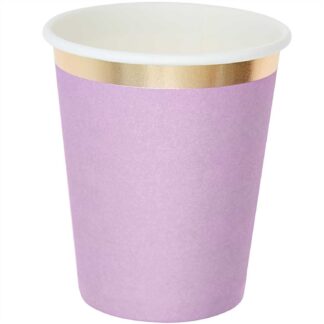 Rico Design Pappbecher flieder-gold 250ml 10 Stück*