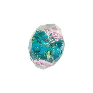 Rico Design Perle Rosenpetrol-rosa 12x8mm Glas 6 Stück*
