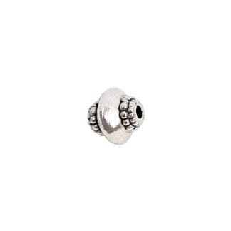Rico Design Perle eckig silber 6mm 25 Stück*