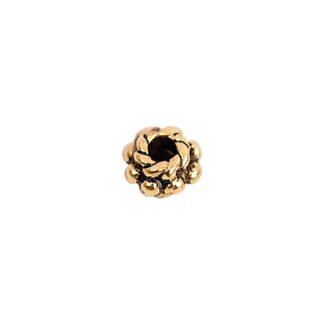 Rico Design Perle flach schwarz-gold 6mm 30 Stück*