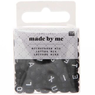 Rico Design Perlen Buchstaben-Mix rund ca. 165 Stück Schwarz*