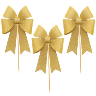 Rico Design Picker Schleife Gold*