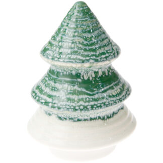 Rico Design Porzellan Tannenbaum Grün-Weiß*