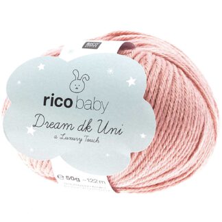 Rico Design Rico Baby Dream dk uni - A Luxury Touch Altrosa*