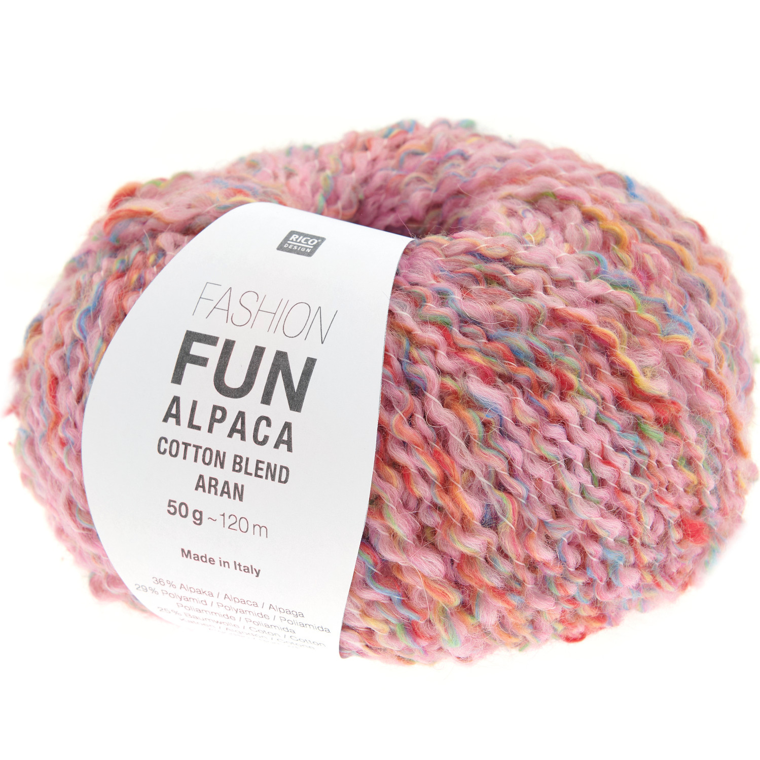 Rico Design Rico Design Fun Alpaka Cotton Blend aran Pink*