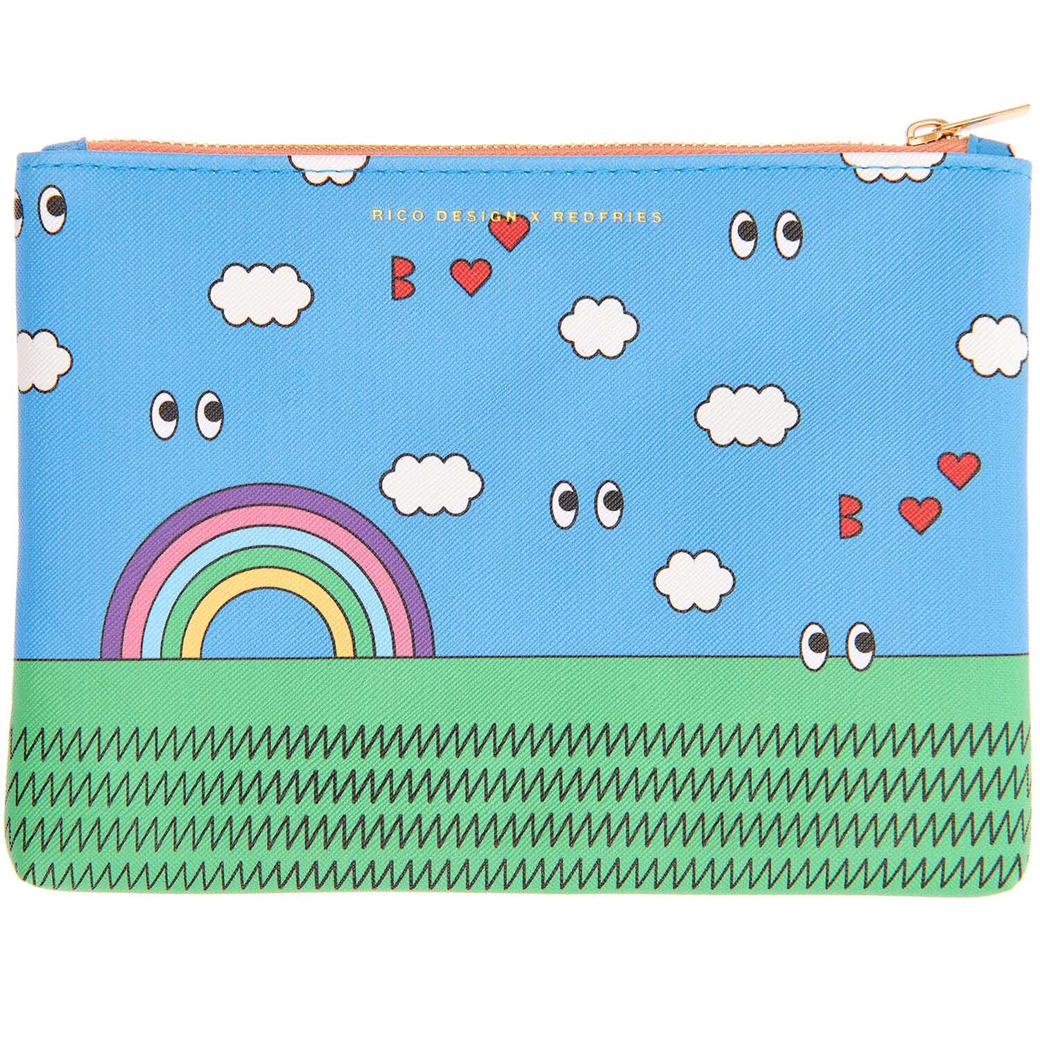 Rico Design Rico Design x Redfries Etui Regenbogen 20x15cm*