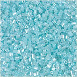 Rico Design Rocailles 2cut Perlen 2mm 14g Transparent/Hellmint*