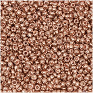 Rico Design Rocailles Perlen 2mm 14g Rosegold Metallic*