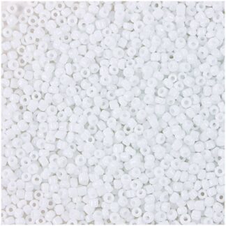 Rico Design Rocailles Perlen 2mm 14g Weiß Opak*