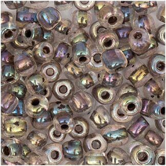 Rico Design Rocailles Perlen 4mm 14g Hell-Lila Regenbogen*