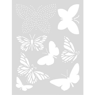Rico Design Schablone Schmetterling 18,5x24,5cm selbstklebend*