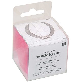 Rico Design Schlauchkette pink mit Verschluss 10mm 1m*