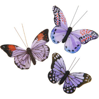 Rico Design Schmetterling mit Clip Violett*