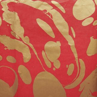Rico Design Seidenpapier Marmor 415x50cm Rot/Gold*