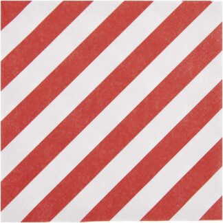 Rico Design Servietten Streifen rot-weiß 33x33cm 20 Stück*