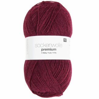 Rico Design Sockenwolle Premium 4-fädig Burgund*