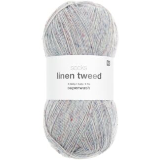 Rico Design Socks Linen Tweed 4-fädig Veilchen*
