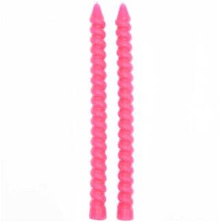 Rico Design Spiralkerzen lang 1,4x18cm Neon Pink*