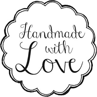 Rico Design Stempel rund handmade with love 3,5cm*