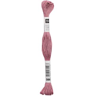 Rico Design Sticktwist 8m 086 Weinrot*