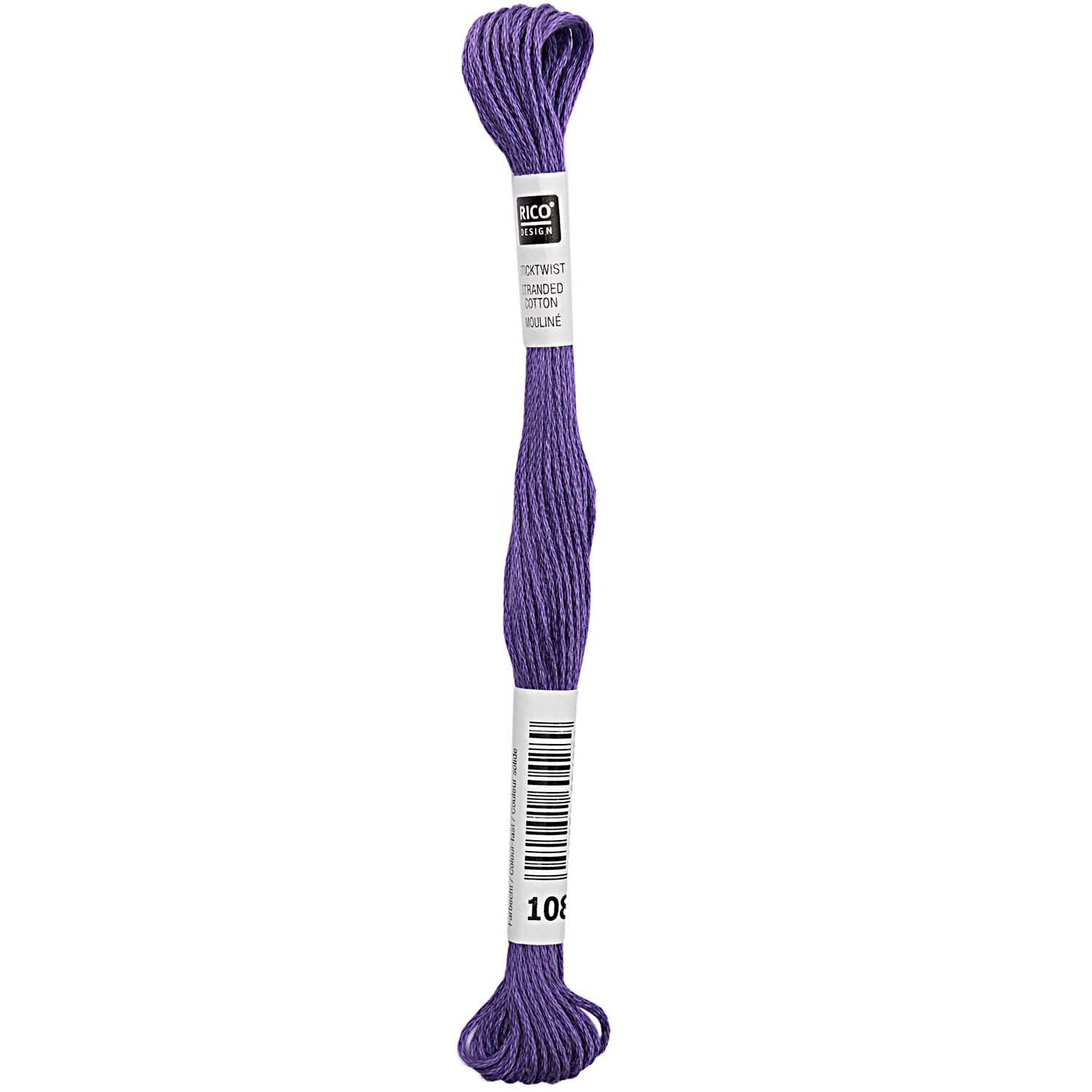 Rico Design Sticktwist 8m 108 Helllila*