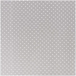 Rico Design Stoff Punkte klein grau-weiß 140cm*