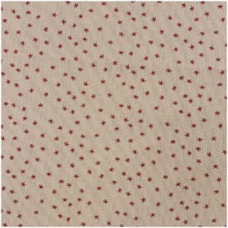 Rico Design Stoff Sterne natur-rot 140cm breit*