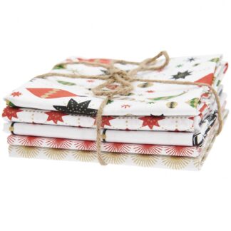 Rico Design Stoffpaket mit 5 Stoffen Feliz Navidad 50x70cm*