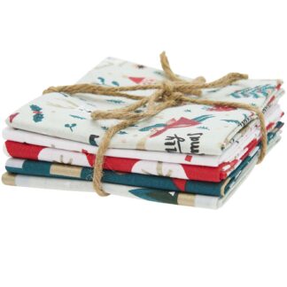 Rico Design Stoffpaket mit 5 Stoffen Jolly Christmas Elfen 50x70cm*